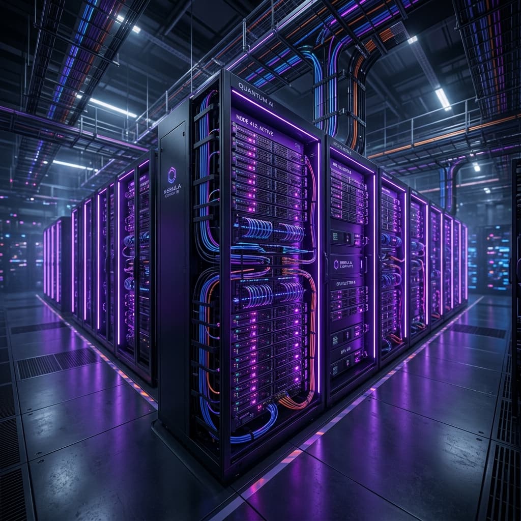 Toshiv compute infrastructure — multi-GPU servers powering AI workloads